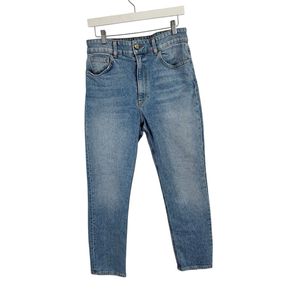 Reformation Emelia Crop Jeans Montego Light Wash High Rise Denim Womens 29